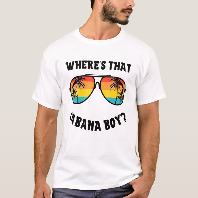 Cabana Boy Bassäng Beach Party där Cabana Boy T Shirt (Framsida)
