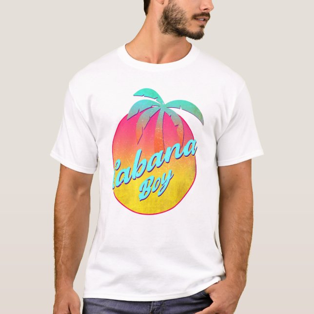 Cabana Boy Bassäng Guy Handflatan 1 T Shirt (Framsida)