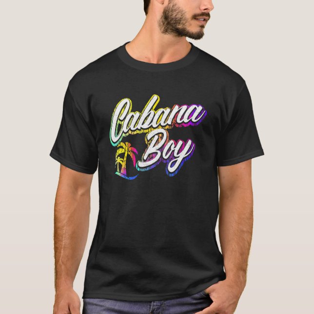 Cabana Boy Bassäng Guy Handflatan T Shirt (Framsida)