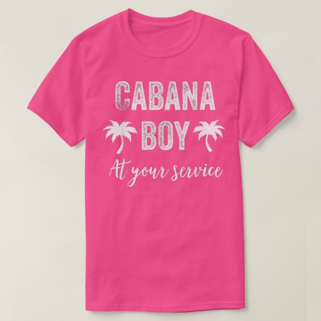 Cabana Boy Bassäng Party Bartender Manar 4 T Shirt (Design framsida)