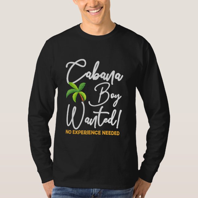 Cabana Boy Beach Vacation Bassäng Party, sommar T Shirt (Framsida)