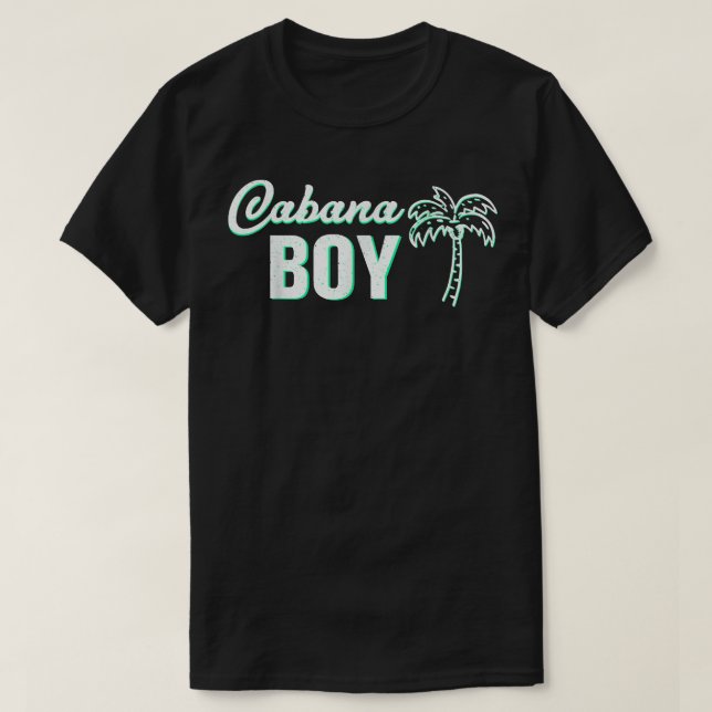 Cabana Boy  Funny Pool Guy Palm  T Shirt (Design framsida)