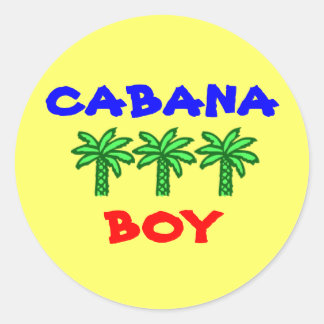 Cabana Boy-klistermärken Runt Klistermärke