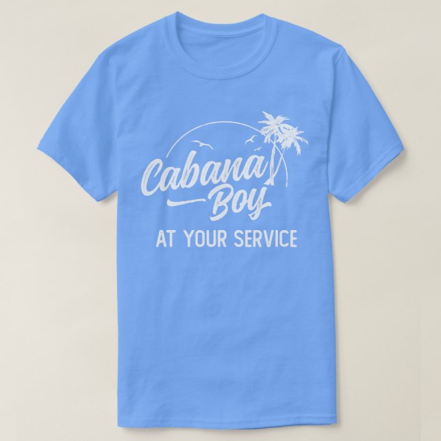 Cabana Boy på din servicö - få bort Vacatio T Shirt (Design framsida)