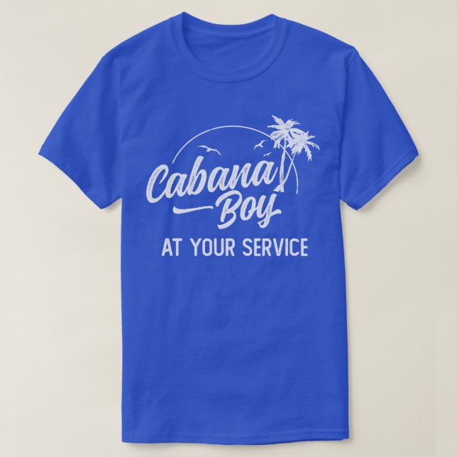 Cabana Boy på din servicö - få bort Vacatio T Shirt (Design framsida)