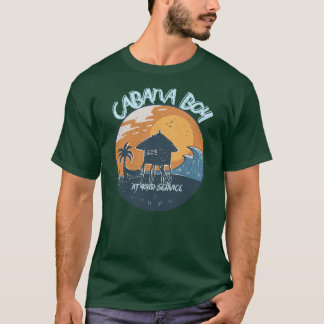 CABANA BOY PÅ DIN TJÄNST BASSÄNG PARTY BOY T SHIRT