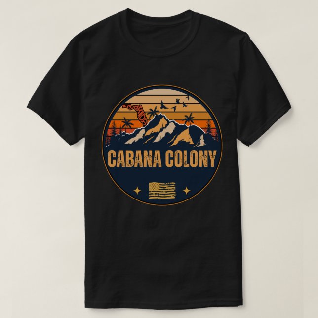 Cabana Colony, Florida  T Shirt (Design framsida)