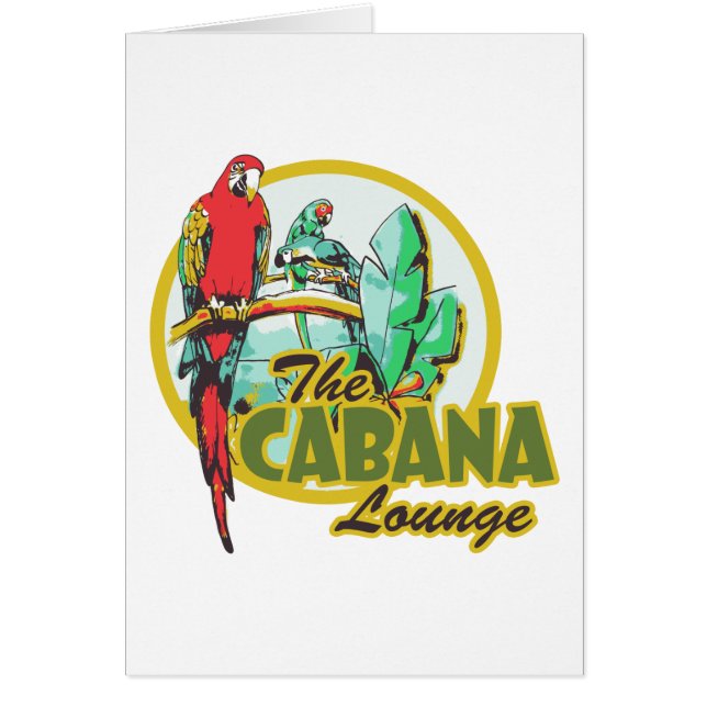 Cabana Lounge Hälsningskort (Framsidan)