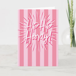 Cabana Rand "Hip Hip Hooray" Burst i Rosa Kort