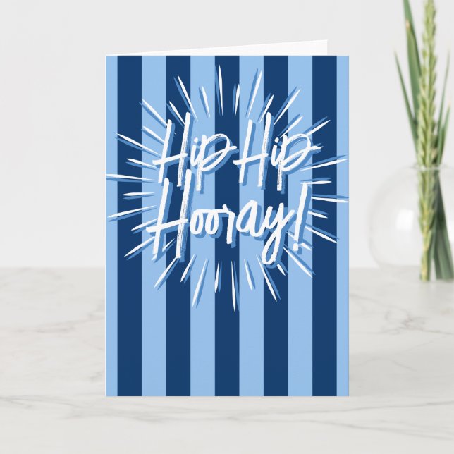 Cabana Rand ’Hip Hip Hooray’ Burst in Blue Kort (Framsida)