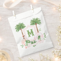 Cabana-ränder Palm Beach Monogram-krön