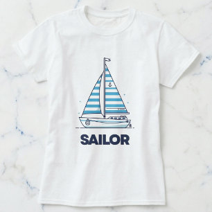 Cabana Sail Flickors Nautilus båt-tröja T Shirt