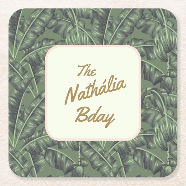 Cabanas Underlägg Papper Kvadrat (Framsidan)