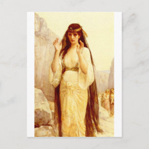 Cabanel Alexandre dotter till Jephthah 1879 Vykort