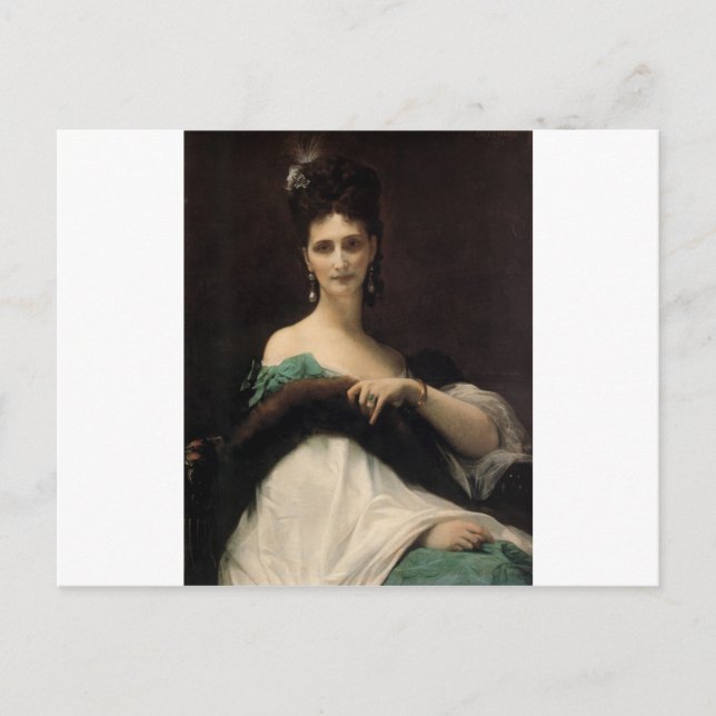 Cabanel Alexandre La Comtesse de Keller 1873 Vykort (Framsida)