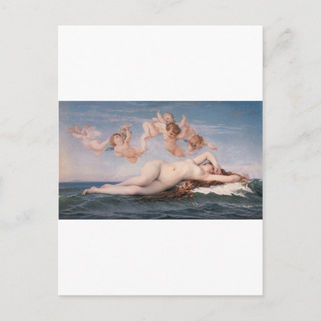 Cabanel Birth of Venus 1863 Vykort (Framsida)