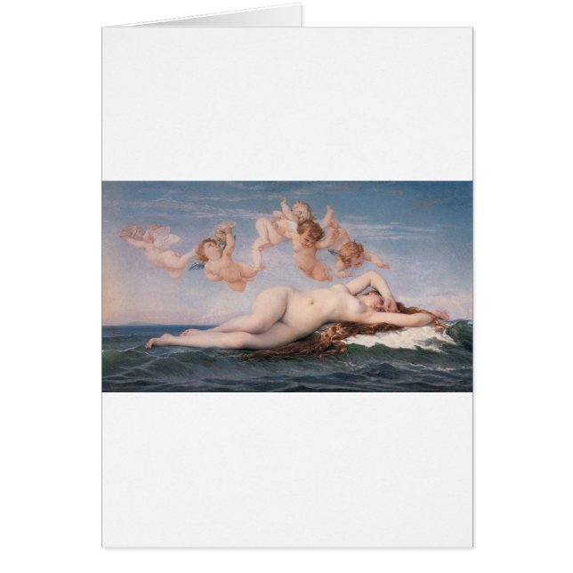 Cabanel födelsen av Venus 1863 Hälsningskort (Framsidan)