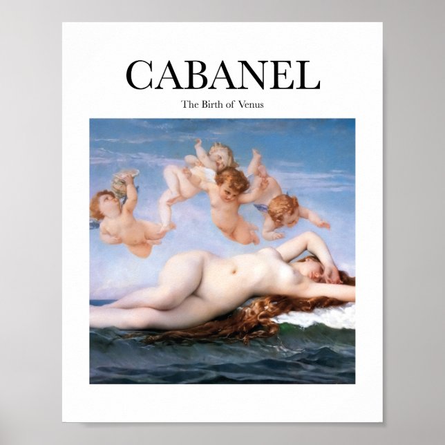 Cabanel - Venus födelse Poster (Framsidan)