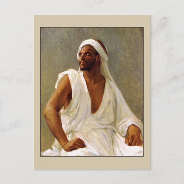 Cabanels porträtt i en arabisk vykort (Framsida)