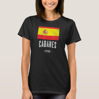 Cabanes Spanien Es Flagga City Bandera Ropa T Shirt