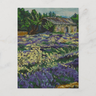 Cabanon i lavendeln vykort