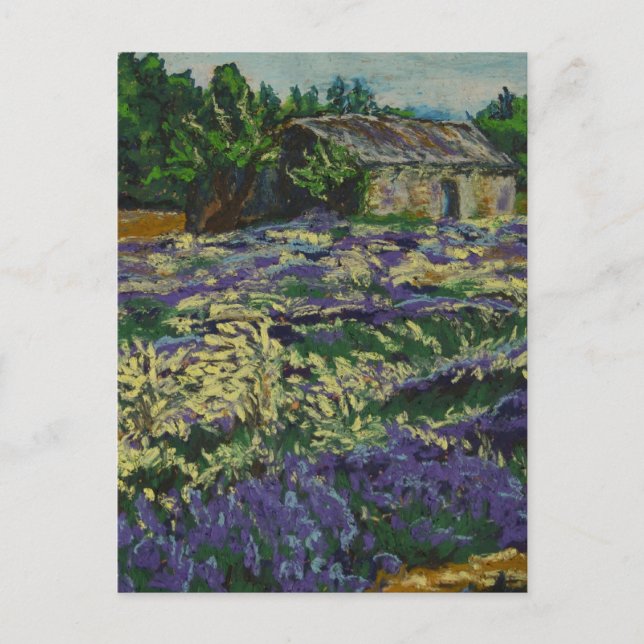 Cabanon i lavendeln vykort (Framsida)