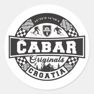 Čabar Originals Runt Klistermärke