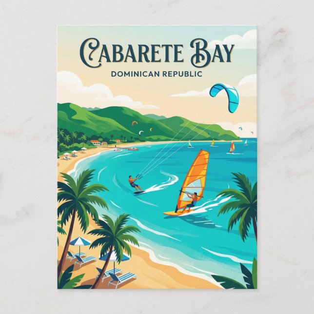 Cabarete Bay Dominikanska Republiken Vykort (Framsida)