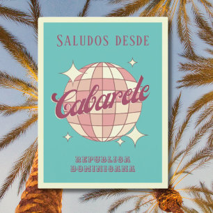 Cabarete Dominikanska republiken Retro Vintage Pos Vykort