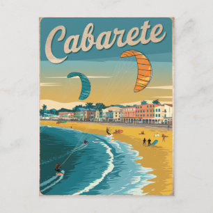 Cabarete Dominikanska republiken Vintage Vykort