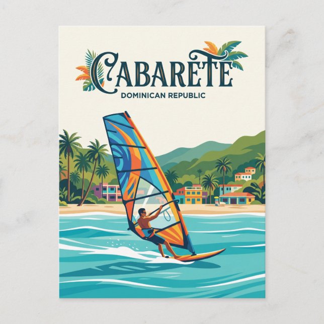 Cabarete Dominikanska Republiken Vykort (Framsida)