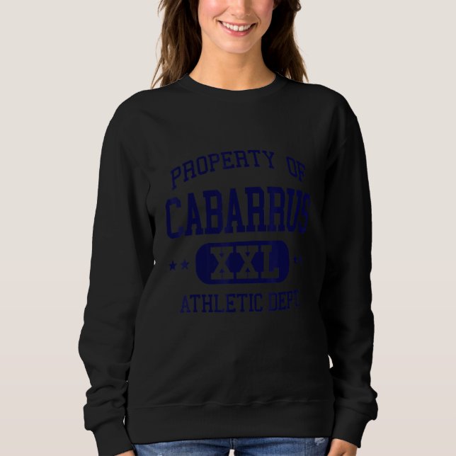 Cabarrus Retro Athletic Egendom Dept T Shirt (Framsida)