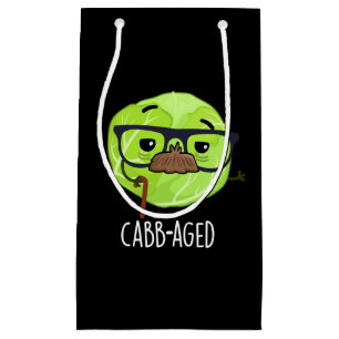 Cabb-åldras Funny Old Veggie Cabbage Pun Mörk BG