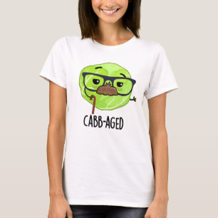 Cabb-åldras Funny Old Veggie Cabbage Pun T Shirt