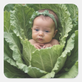 Cabbage Patch Baby Fyrkantigt Klistermärke