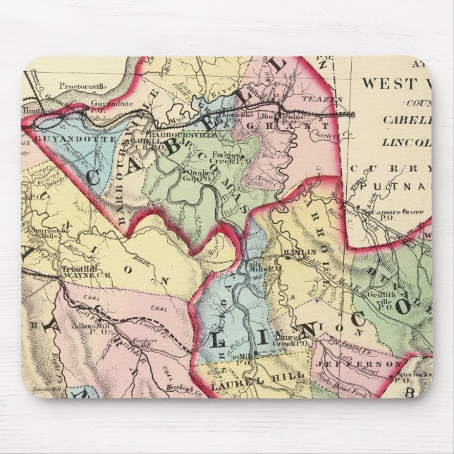 Cabell, Wayne, Lincoln, Logan County Musmatta (Framsidan)