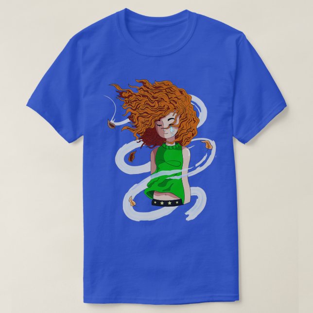 Cabelos ao vento t shirt (Design framsida)
