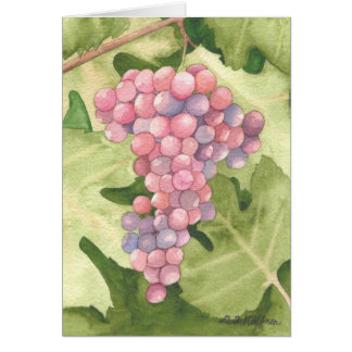 Cabernet druvakort hälsningskort