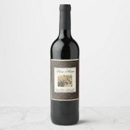 Cabernet Sauvignon Old Vin-etikett Vinflaska Etikett