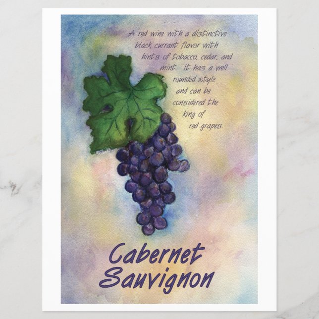 Cabernet Sauvignon Vin Flyer (Framsidan)