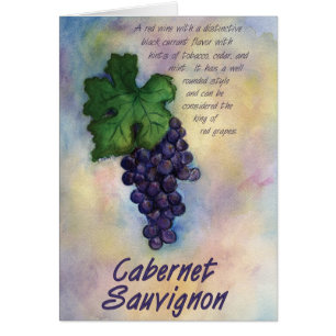Cabernet Sauvignon Vin-kort Hälsningskort