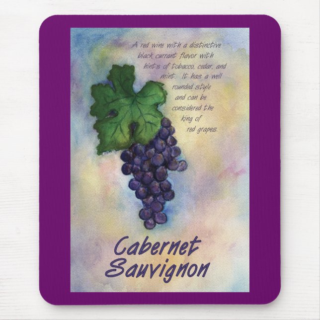 Cabernet Sauvignon Vin Mousepad Musmatta (Framsidan)