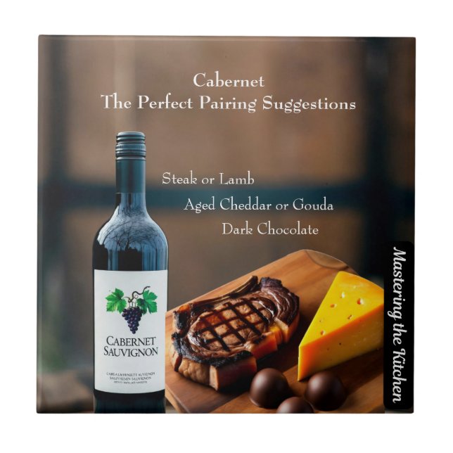 Cabernet Vinparningsguide/Mastering the Kitchen Kakelplatta (Framsidan)