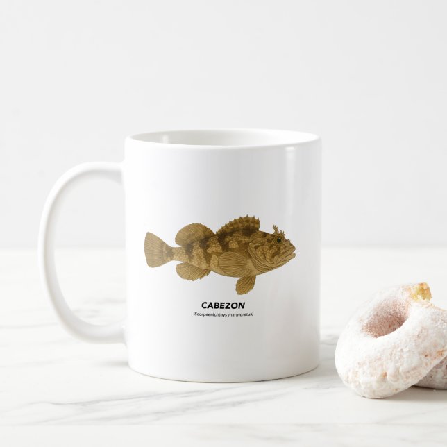 Cabezon - California Marine Life Kaffemugg (Med munk)