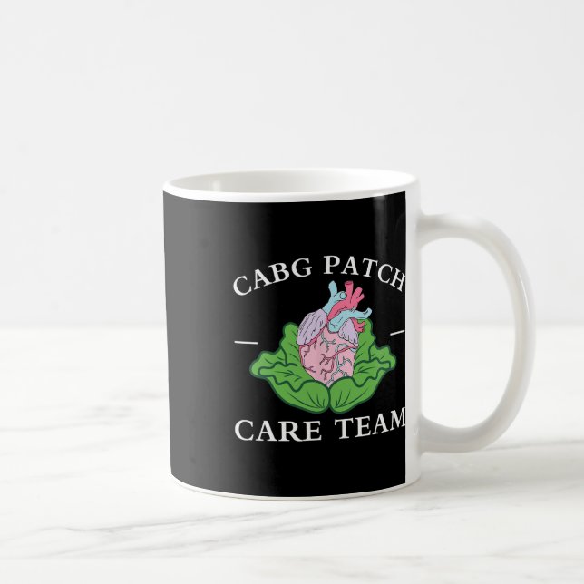 Cabg Patch Care Team Nurse Cabbage Heart Nurse Wee Kaffemugg (Höger)