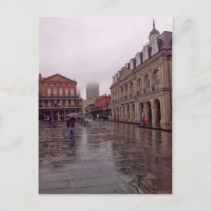 Cabildo in Rain, New Orleans Vykort