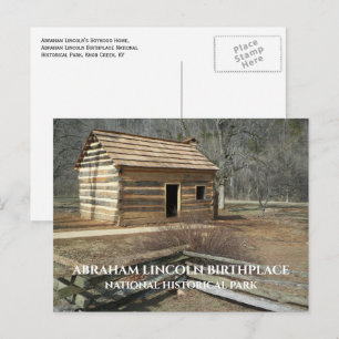 Cabin, Abraham Lincolns Birthplace NHP, KY Vykort