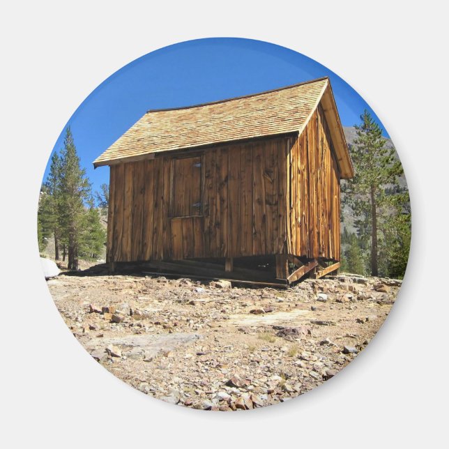 Cabin at Bennettville, Tioga Pass, CA Magnet (Framsidan)