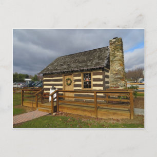 Cabin at County Farm Museum Vykort