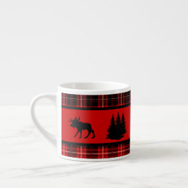 Cabin Black Moose Red Play Espressomugg